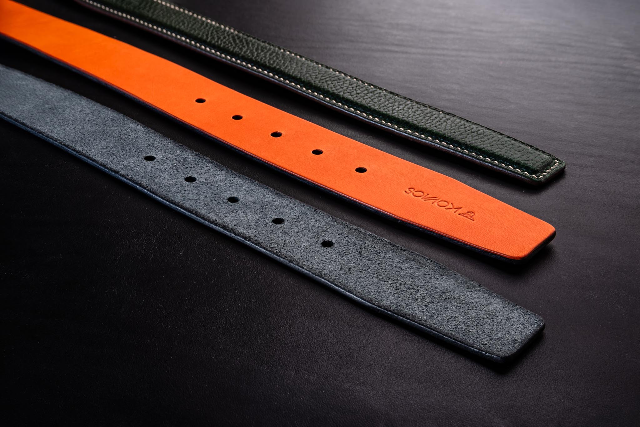 Leather belt lining
